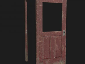 porta vecchia 2 pbr Modello 3D
