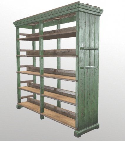 bookcase 3D Model .c4d .max .obj .3ds .fbx .stl .blend 