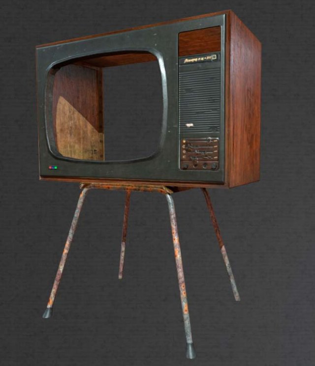 tv chair 3D Model .c4d .max .obj .3ds .fbx .stl .blend 