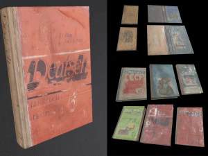 school books ussr 3D Model