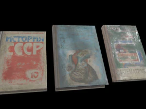 school books ussr 3D Model