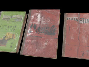 school books ussr 3D Model