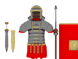 roman set 3D 모델