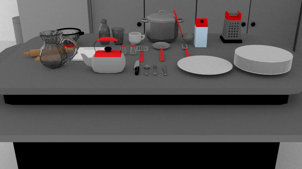 kitchen set 3D Model .c4d .max .obj .3ds .fbx .stl .blend 