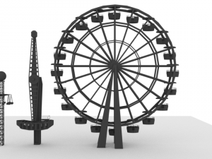 amusement park 3D 模型
