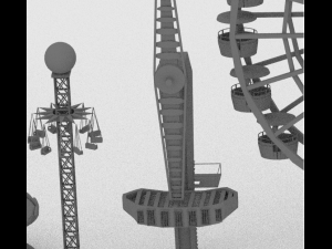 amusement park 3D 模型