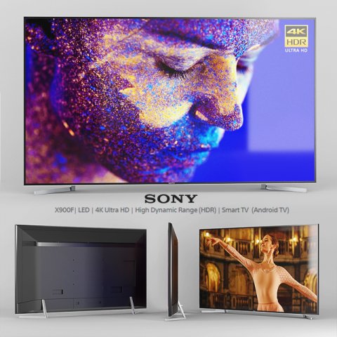 3d sony x900f led 49 55 65 75 and 85 inches model Modelo 3D .c4d .max .obj .3ds .fbx .stl .blend 