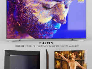3d sony x900f led 49 55 65 75 ve 85 inç modeli 3D Model