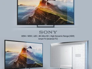 sony xe94 - xe93 led 4k ultra hd alta faixa dinâmica hdr smart tv android tv Modelo 3D