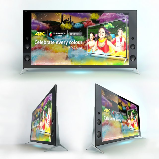 sony x94c Modello 3D .c4d .max .obj .3ds .fbx .stl .blend 