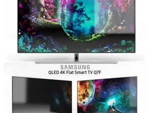 Samsung QLED 4K Flat Smart TV Q7F 3D Modell