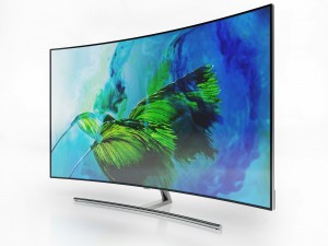 3d samsung 55 and 65 qled 4k curved smart tv q8c model 3D-Modell
