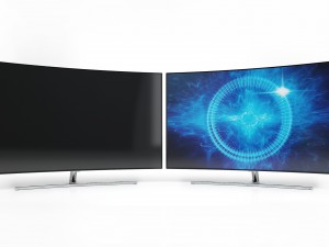 3d samsung 55 and 65 qled 4k curved smart tv q8c model 3D-Modell