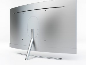 3d samsung 55 and 65 qled 4k curved smart tv q8c model 3D-Modell