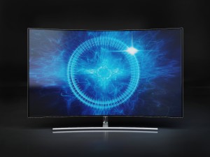 3d samsung 55 and 65 qled 4k curved smart tv q8c model 3D-Modell