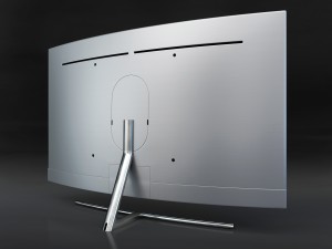 3d samsung 55 and 65 qled 4k curved smart tv q8c model 3D-Modell