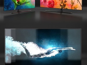 samsung q9f 4k smart qled tv 2018 - 55 65 and 75 inches Modelo 3D