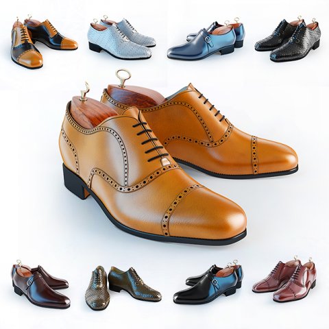 mens footwear - 2 Modelo 3D .c4d .max .obj .3ds .fbx .stl .blend 