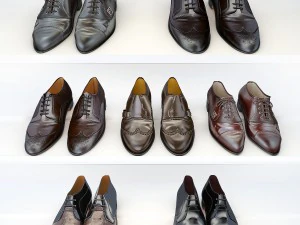7 paires de chaussures Modèle 3D
