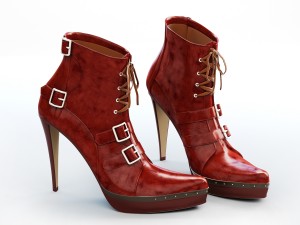 6 pairs of womens shoes - 2 3D Model