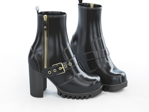 6 pairs of womens shoes - 2 3D Model