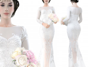 bride 3D Model
