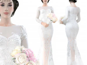 noiva Modelo 3D