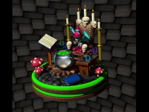 lamp fluor rabit magician 3D 모델