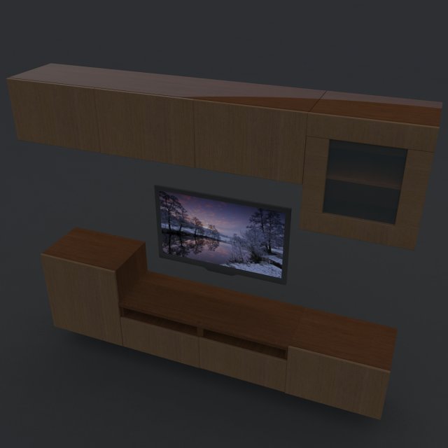 tv furniture 3D-Modell .c4d .max .obj .3ds .fbx .stl .blend 