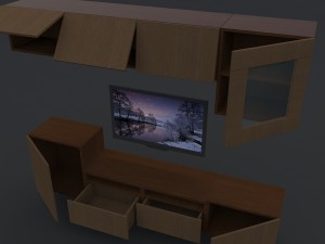 tv furniture 3D-Modell