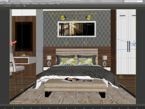 apartment bedroom Modello 3D