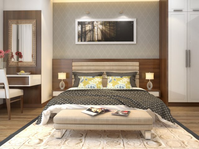 apartment bedroom Modello 3D .c4d .max .obj .3ds .fbx .stl .blend 