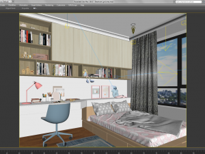 girl bedroom 3D Model