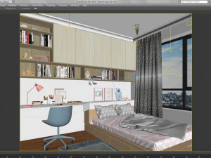 girl bedroom 3D Model
