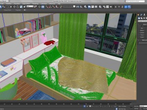 girl bedroom 3D Model