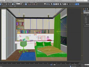 girl bedroom 3D Model