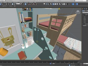 kids bedroom Modello 3D