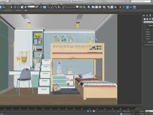 kids bedroom Modello 3D