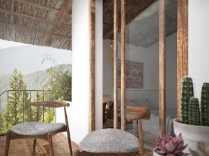 mountain bedroom 3D Model