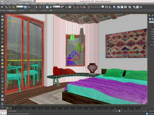 mountain bedroom 3D Model