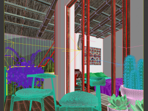 mountain bedroom 3D Модель