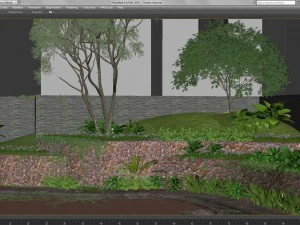 garden for house 3D Model