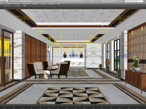 hall restaurant 3Dモデル