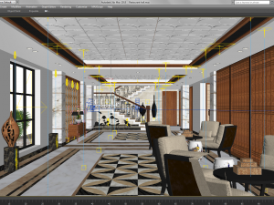 hall restaurant 3Dモデル