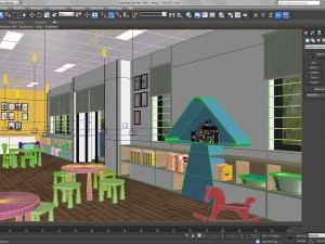 kids classroom 3D Model