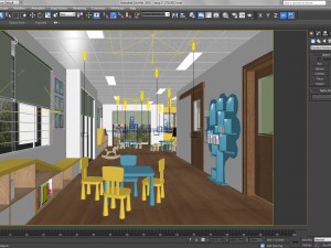 children classroom 3D Model