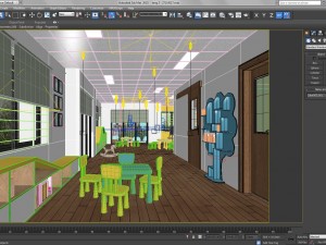 children classroom 3D Model