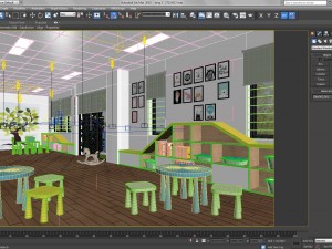 children classroom 3D Model