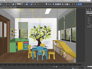 children classroom 3D Model