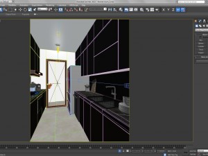 apartment kitchenroom Model 3D